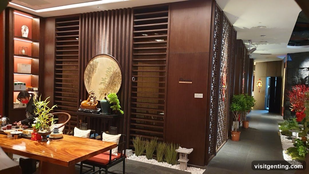 Interior of a traditional-style dining space