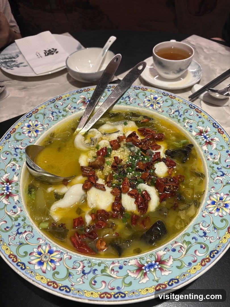 Dining Table with Spicy Fish Dish
