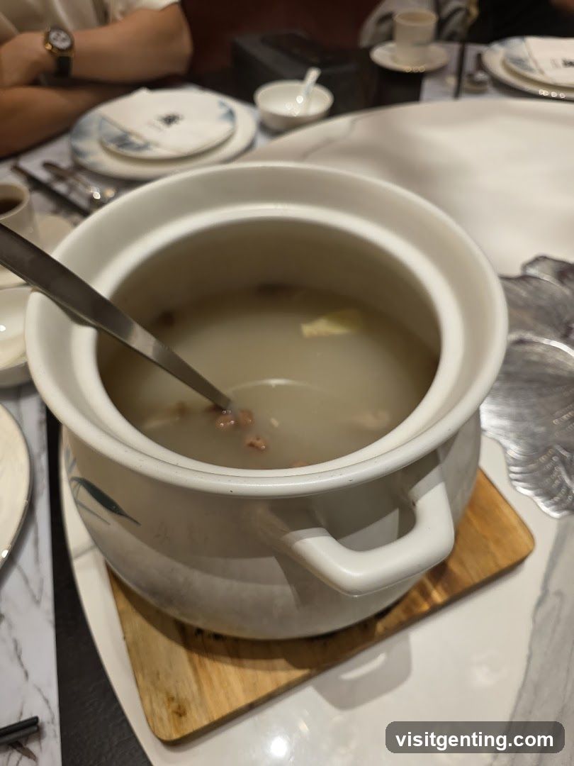 Dining Table with Soup Pot