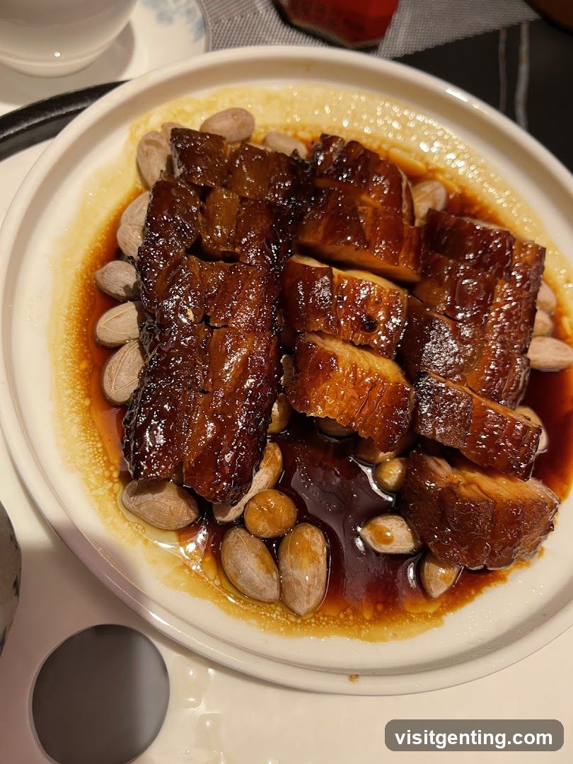 Dish of Braised Meat with Nuts
