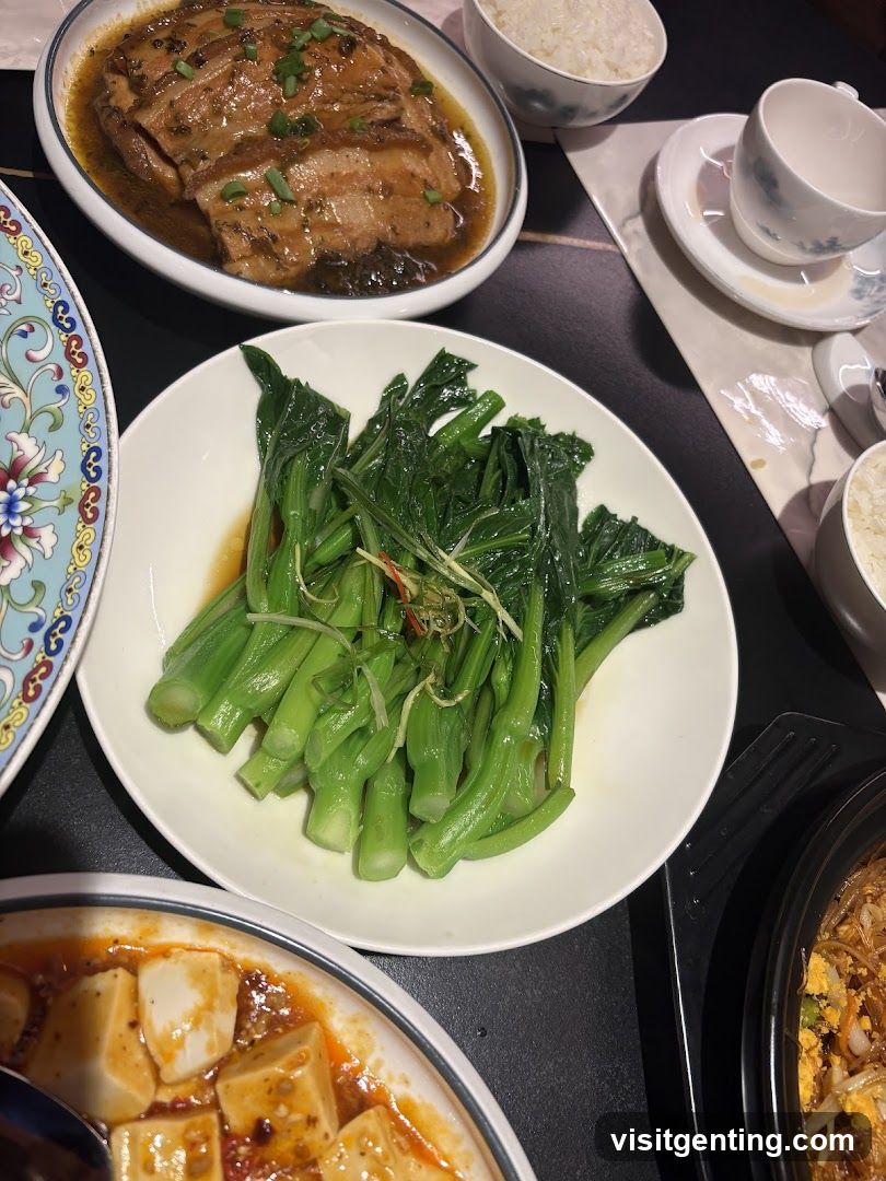 Dining Table with Chinese Cuisine
