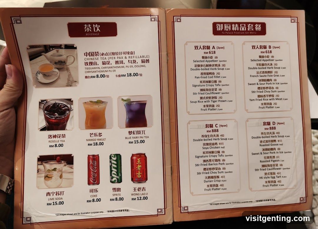 Ya Palace Premium Set Menu