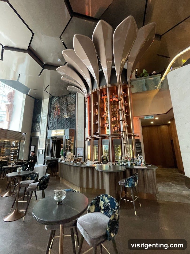 Interior of a modern bar or lounge