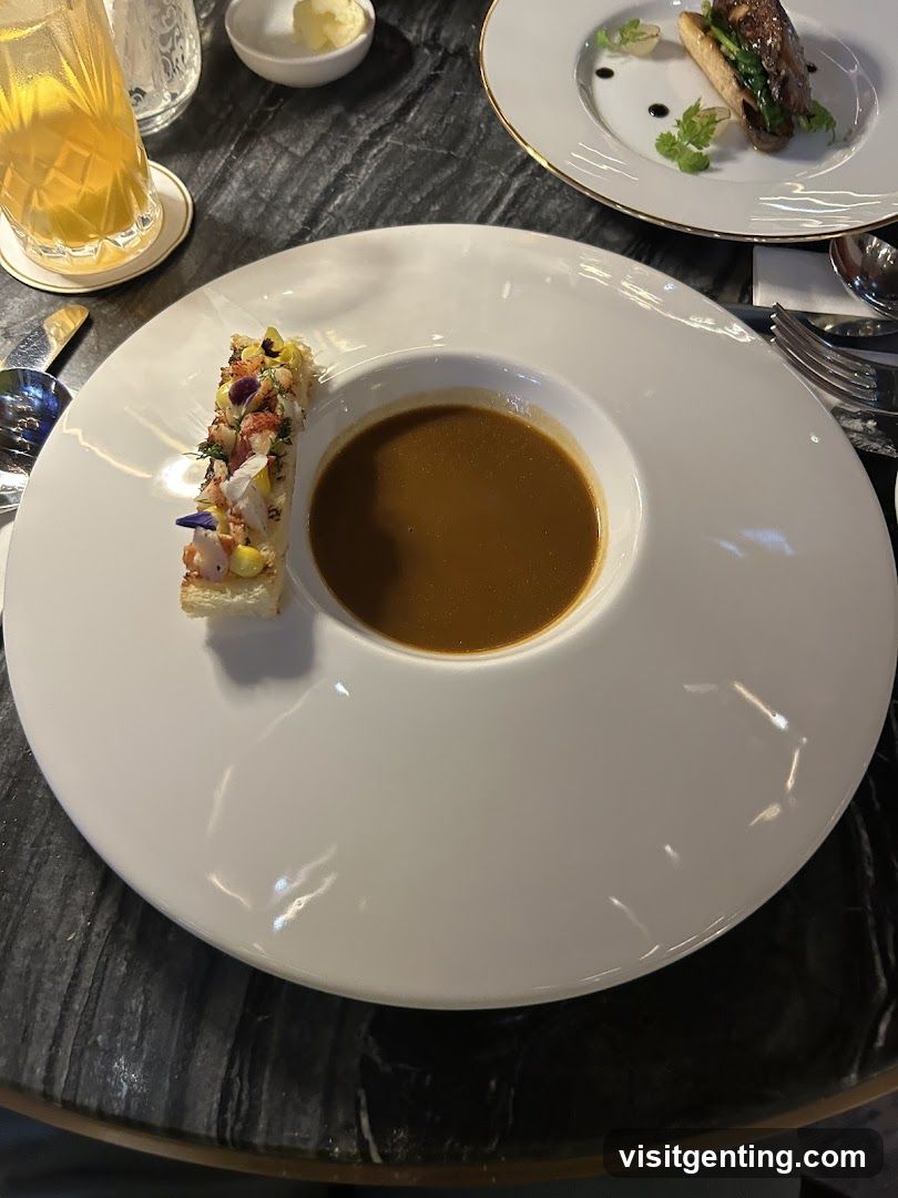 Dining Table with Soup and Bread