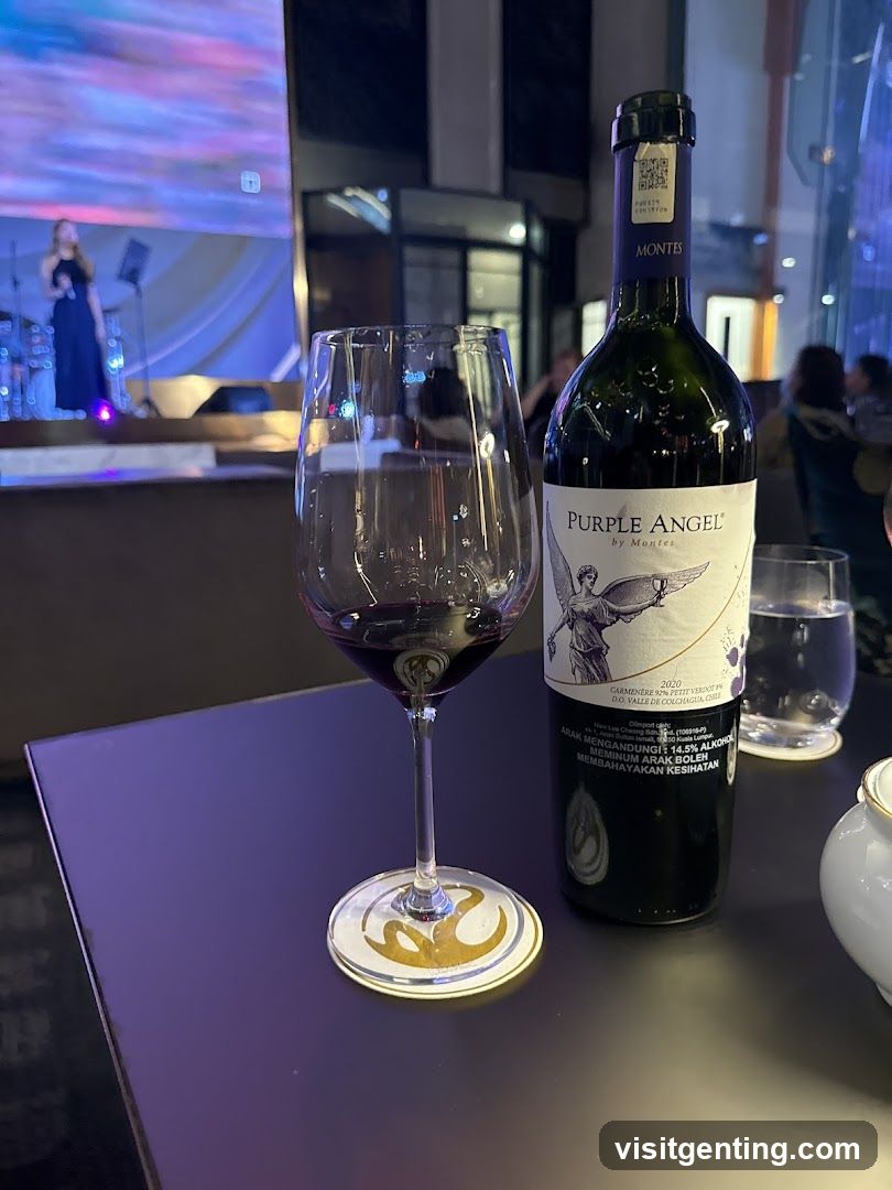 Wine and Glass at Event Venue