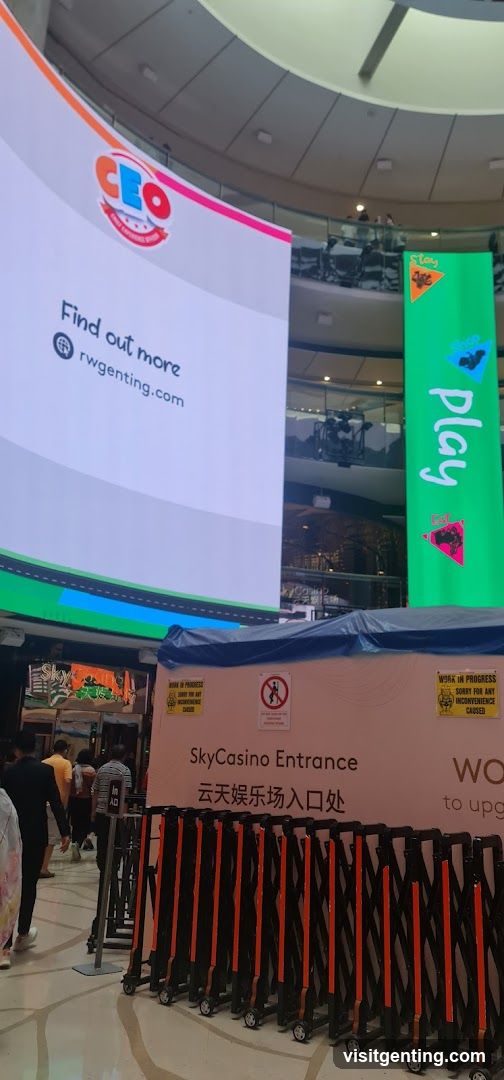 SkyCasino Entrance Signage