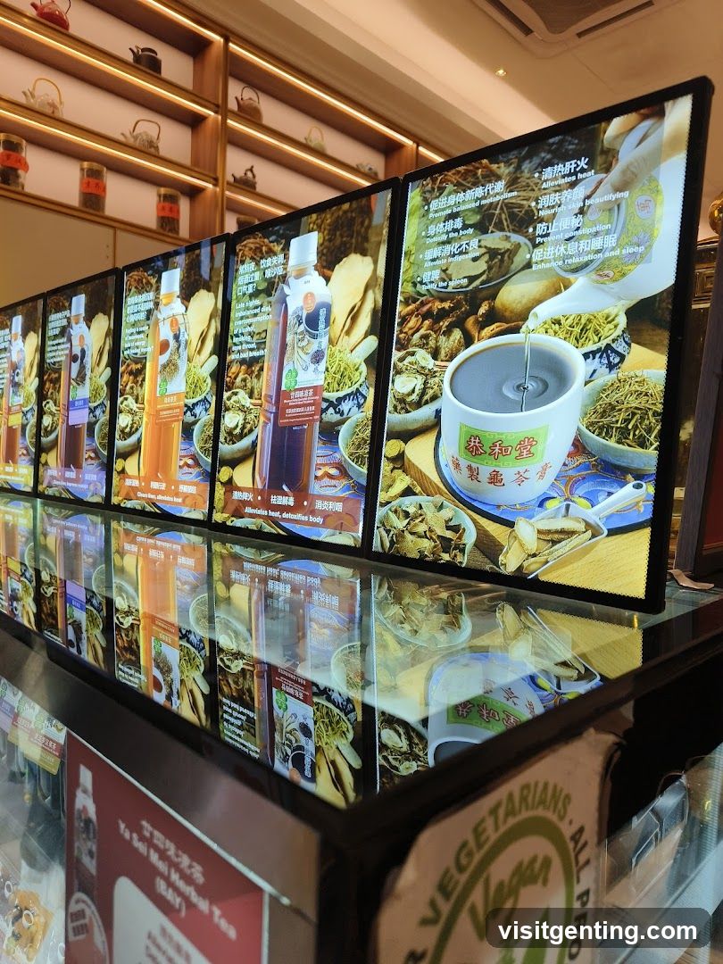 Interior Display of Herbal Tea Shop