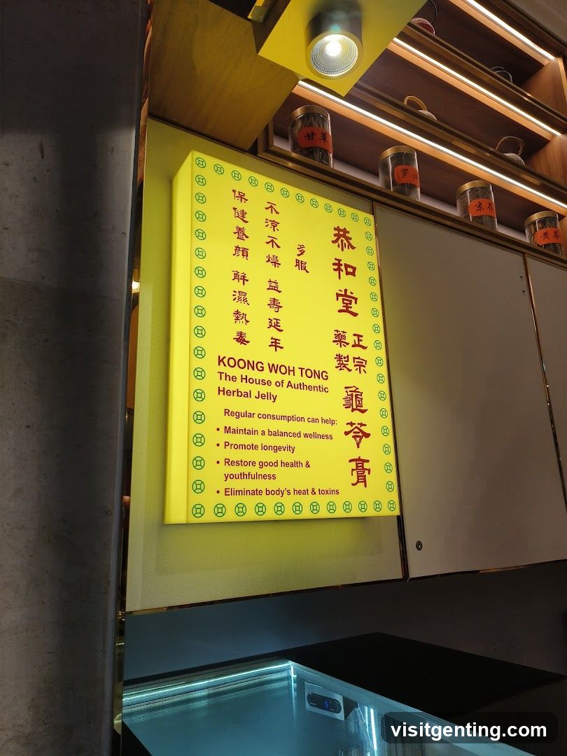 Interior Signage of Koong Woh Tong