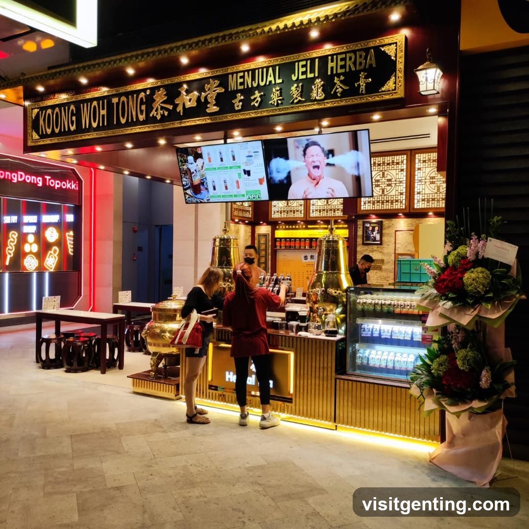 Koong Woh Tong Herbal Jelly Shop Interior