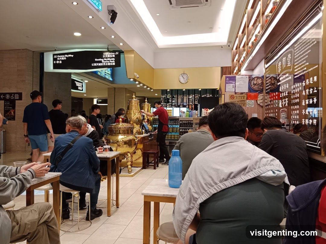 Interior of a food court or restaurant