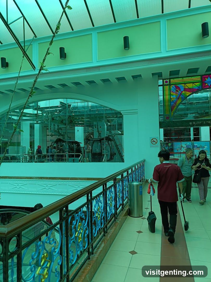 Interior of a shopping mall