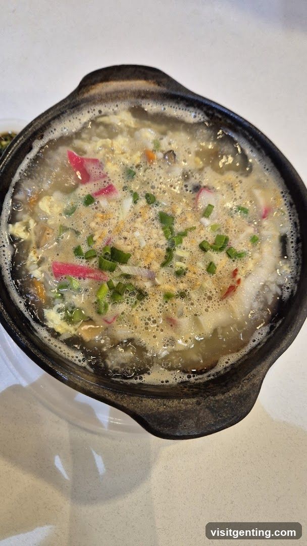 Food in a ceramic bowl