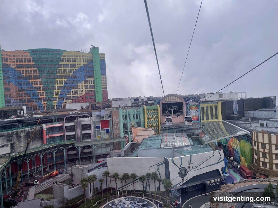 Amusement Park View from Cable Car
