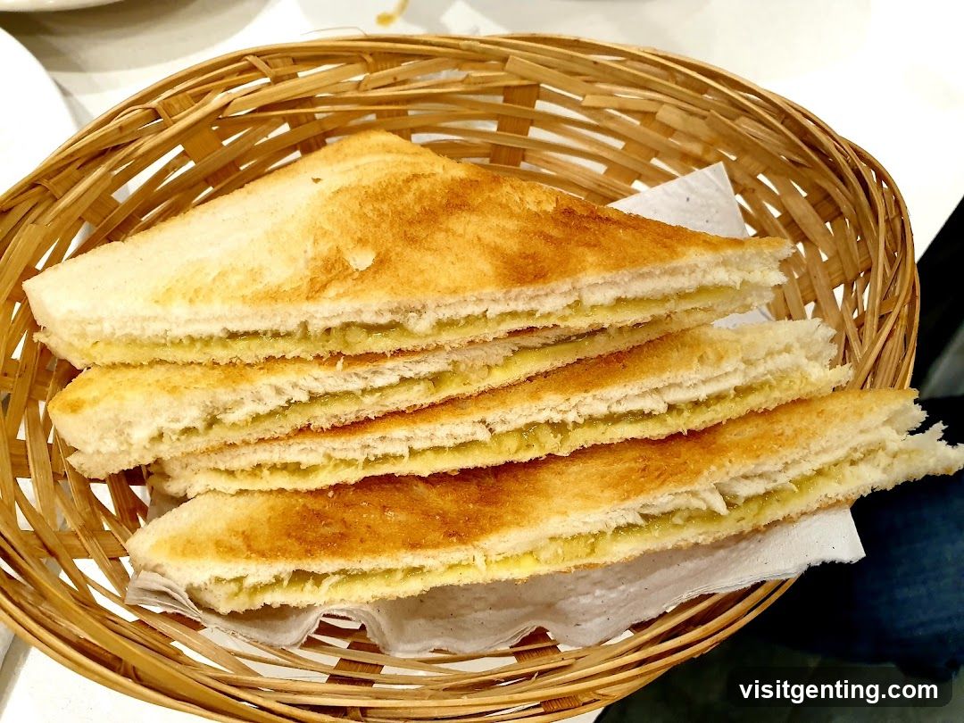 Toasted Sandwiches in Wicker Basket