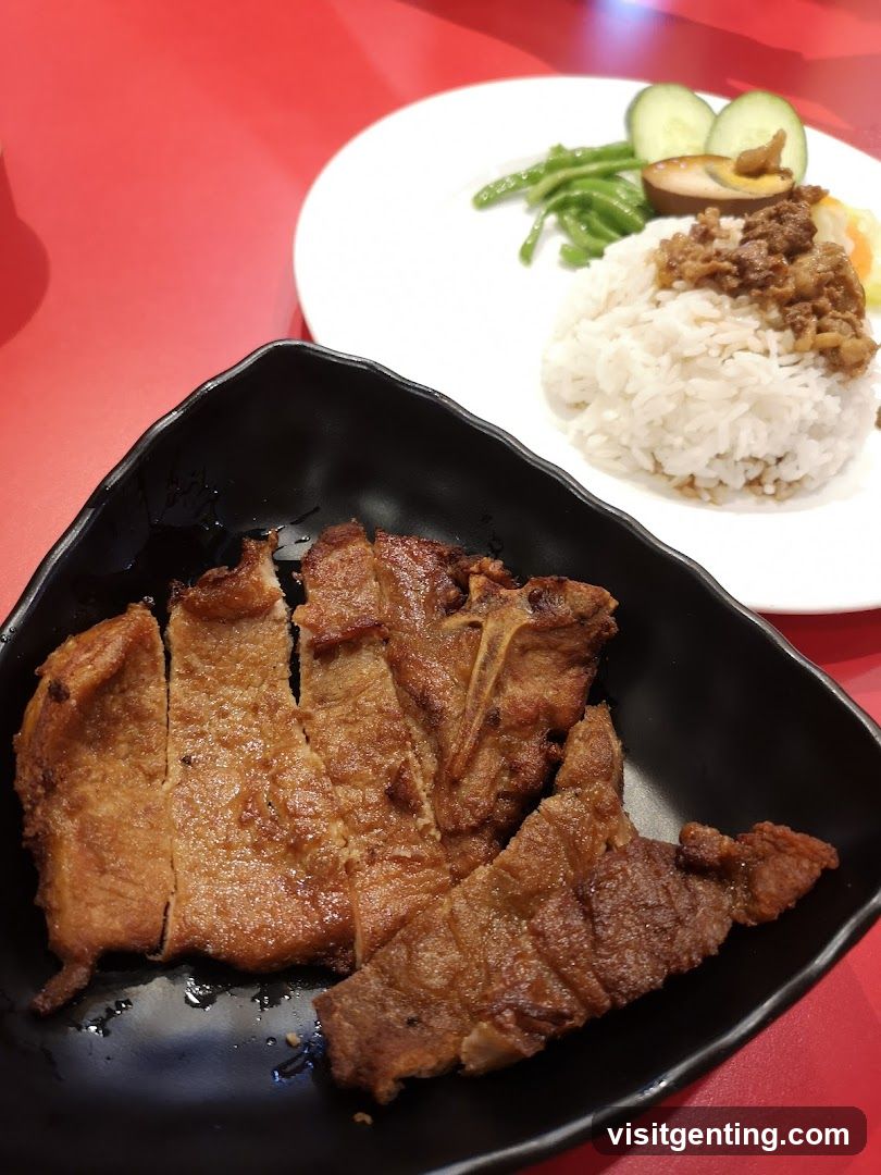 Food served at a restaurant