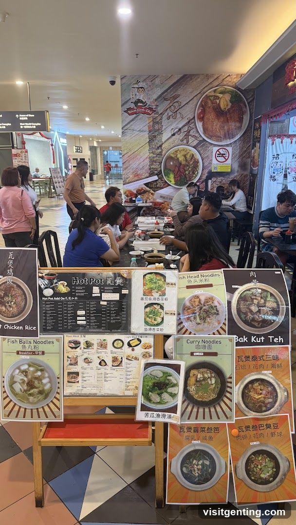 Restaurant Interior with Menu Displays