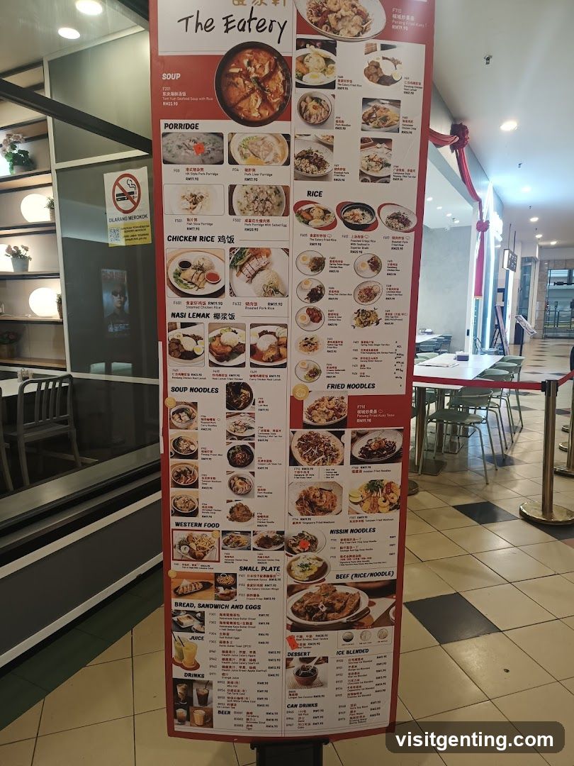 The Eatery Menu Board