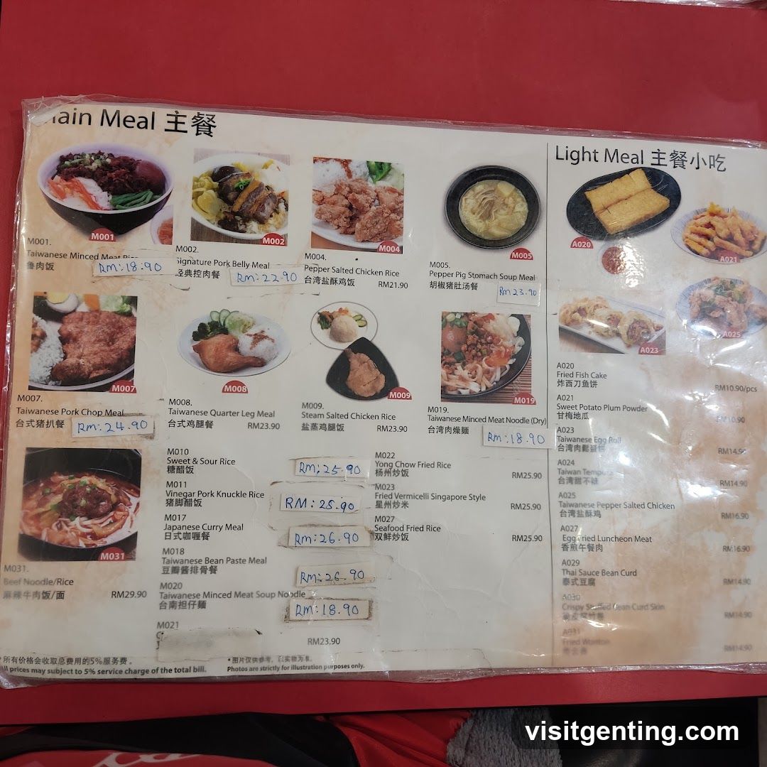 Restaurant Menu