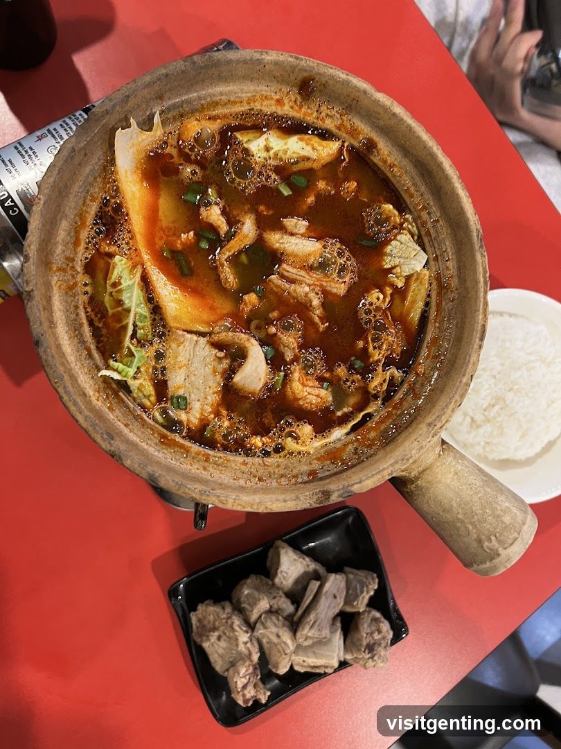 Food served at a restaurant