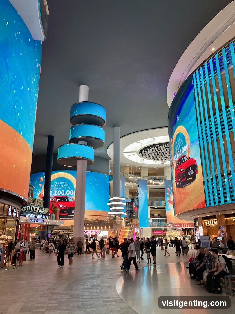 Interior of a shopping mall