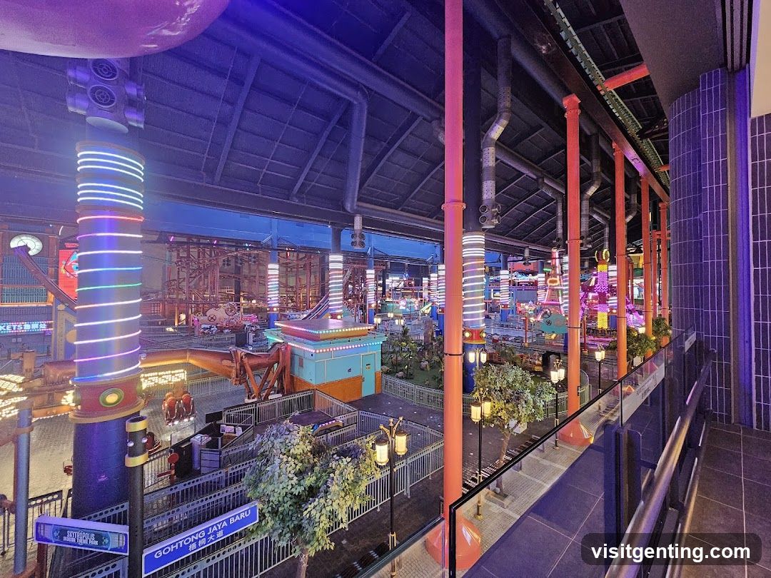 Indoor amusement park interior