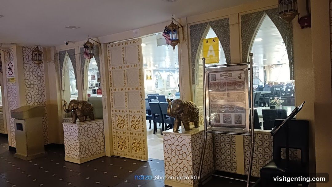 Interior of a restaurant entrance