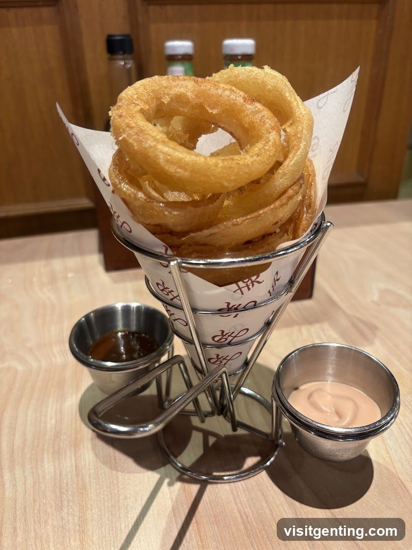 Onion Rings with Sauces