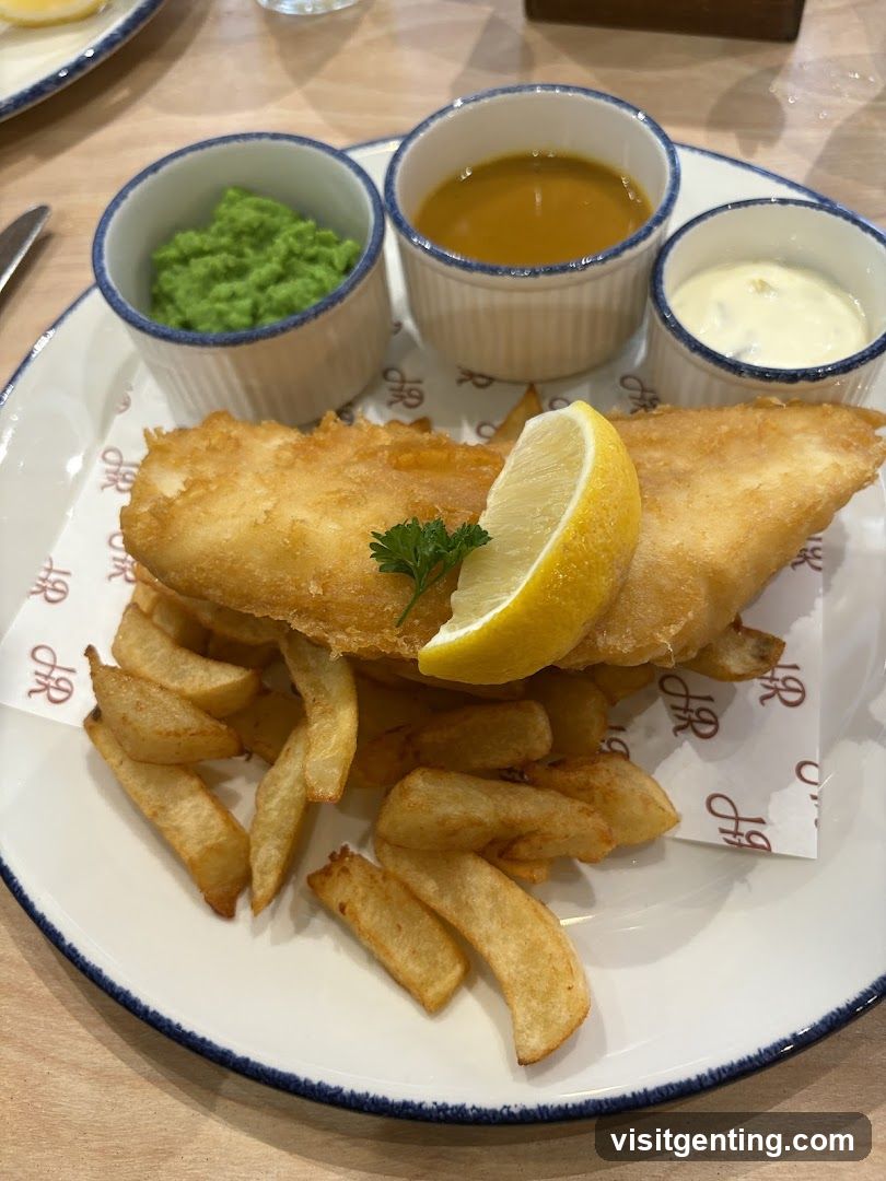 Fish and Chips with Sauces