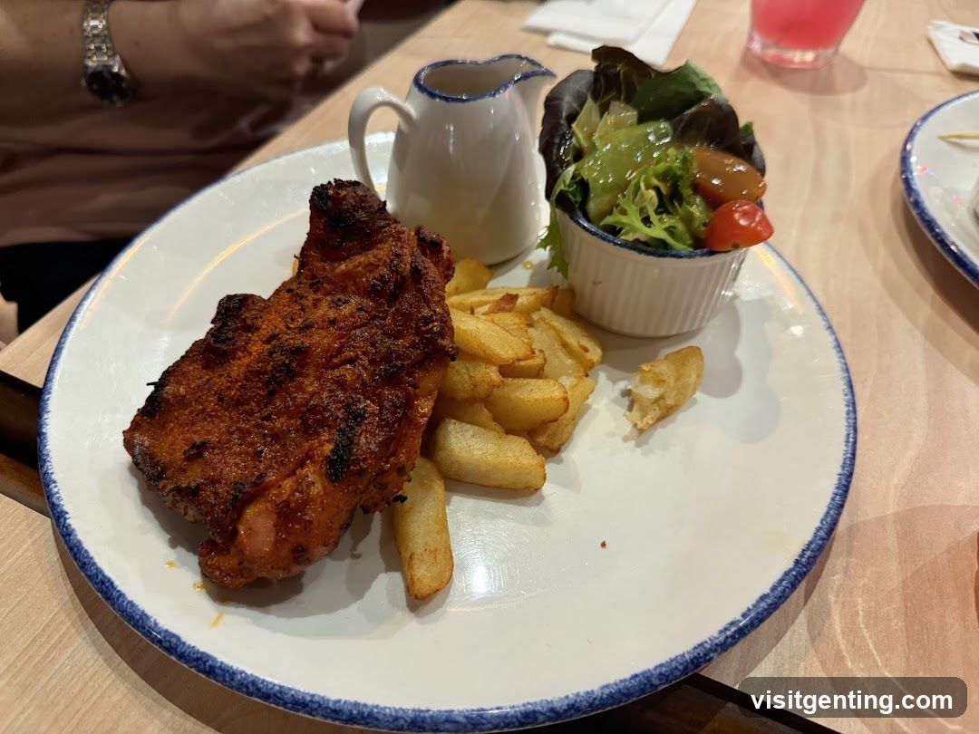 Dinner Plate at Restaurant