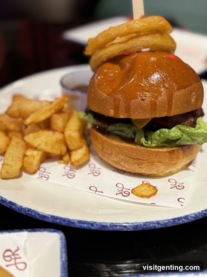 Burger and Fries