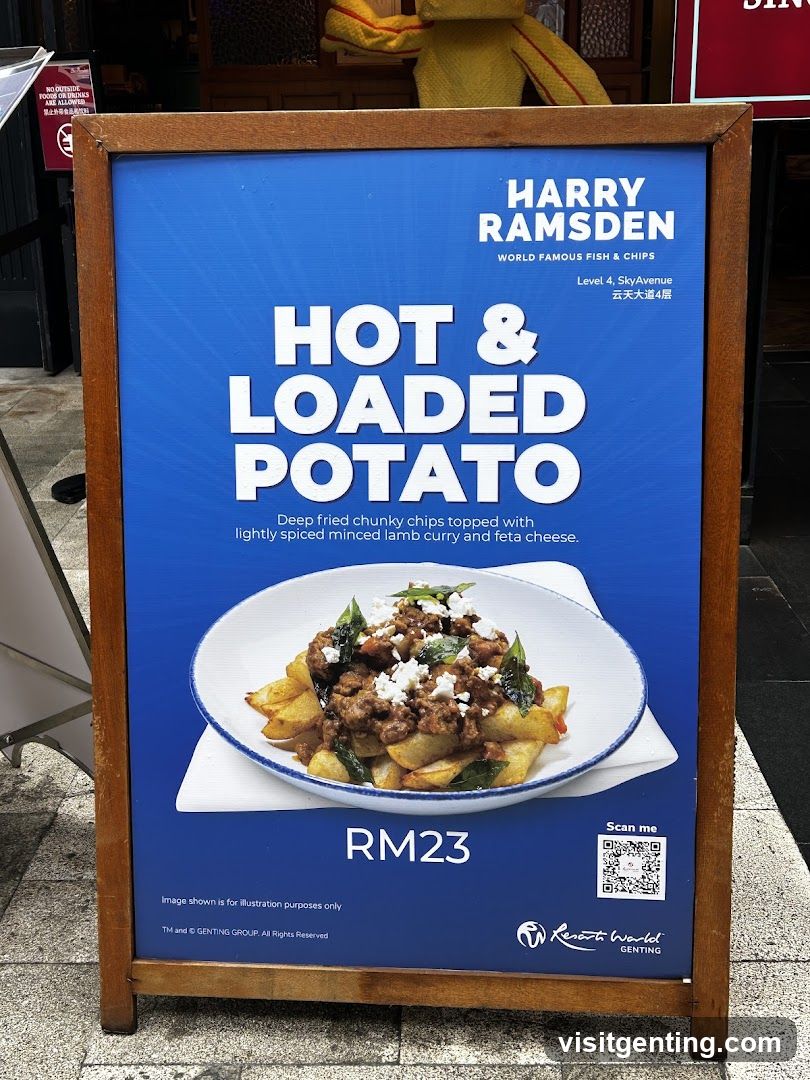 Harry Ramsden advertisement board