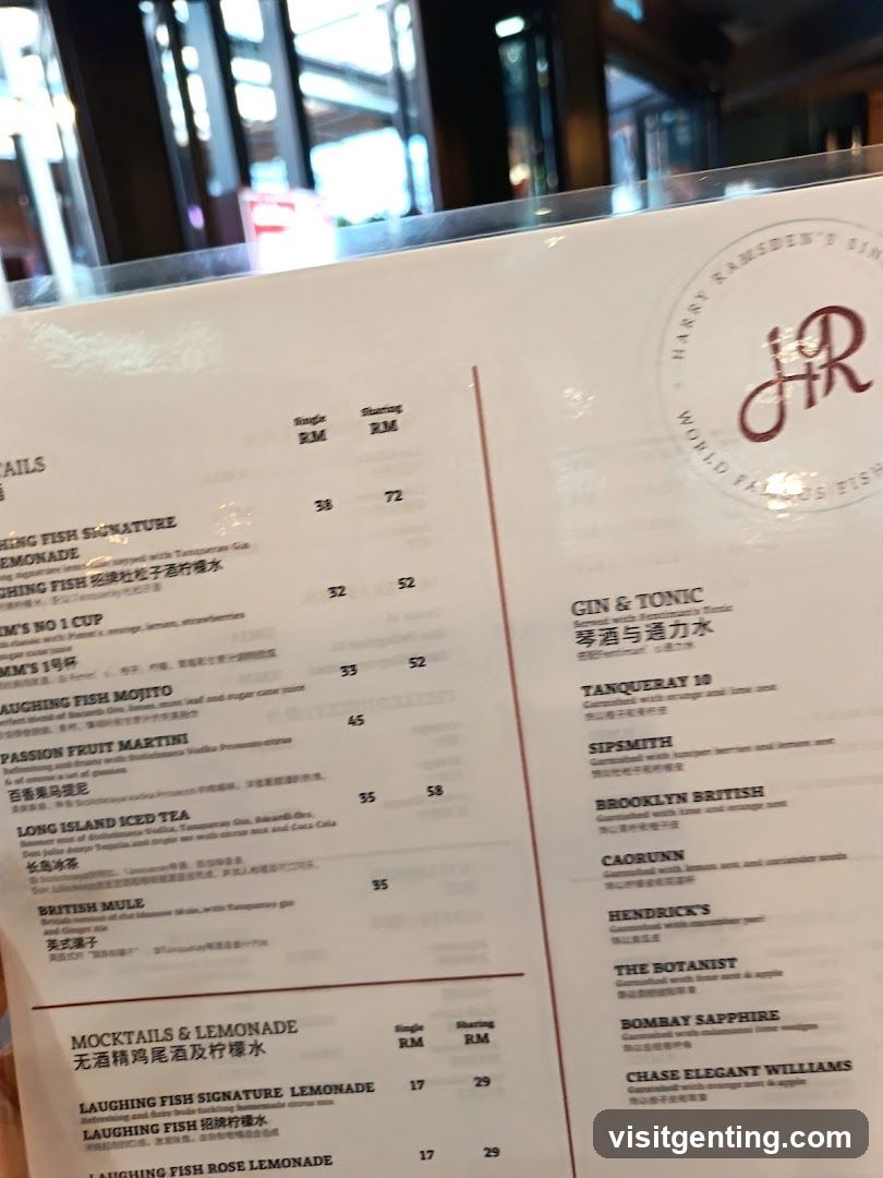 Laughing Fish Signature Menu