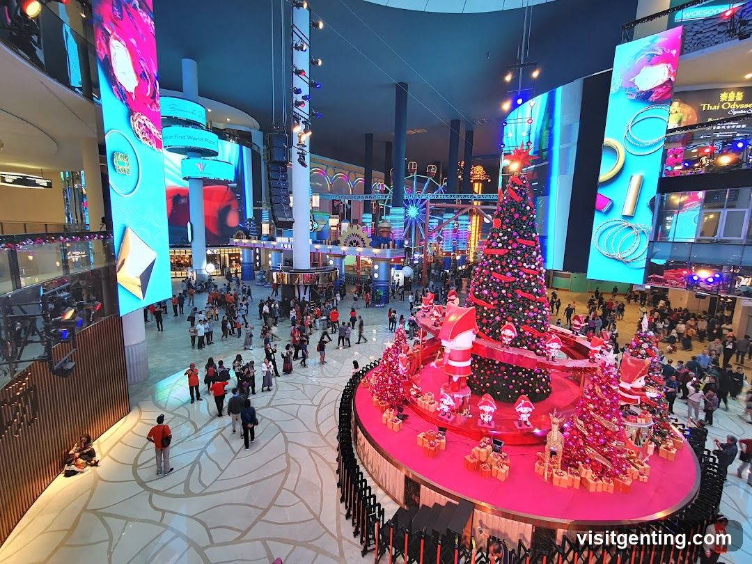 Interior Christmas Display in Shopping Mall