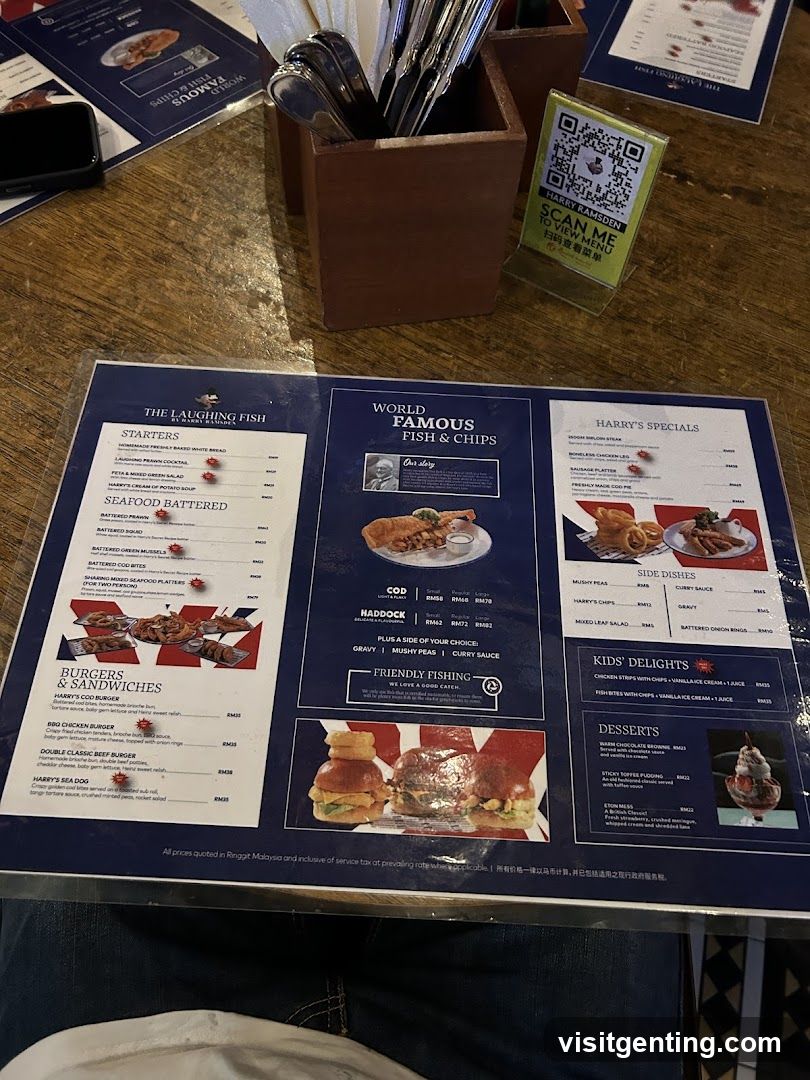 The Laughing Fish Menu