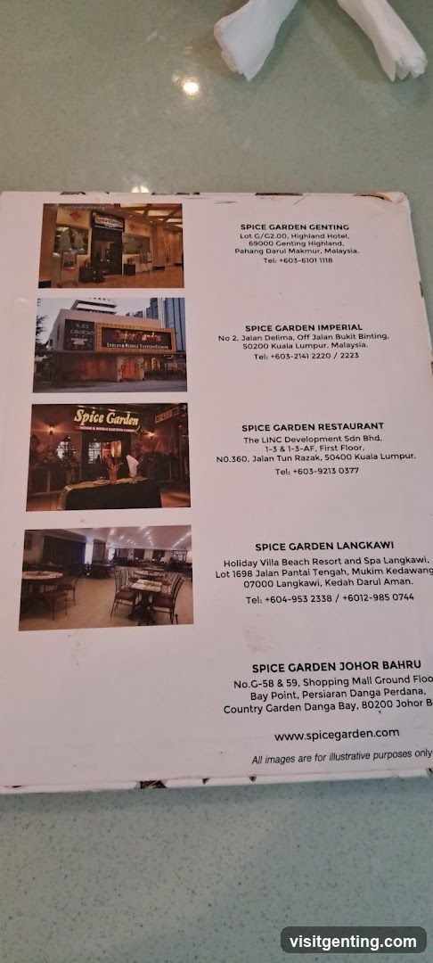 Spice Garden Locations Brochure