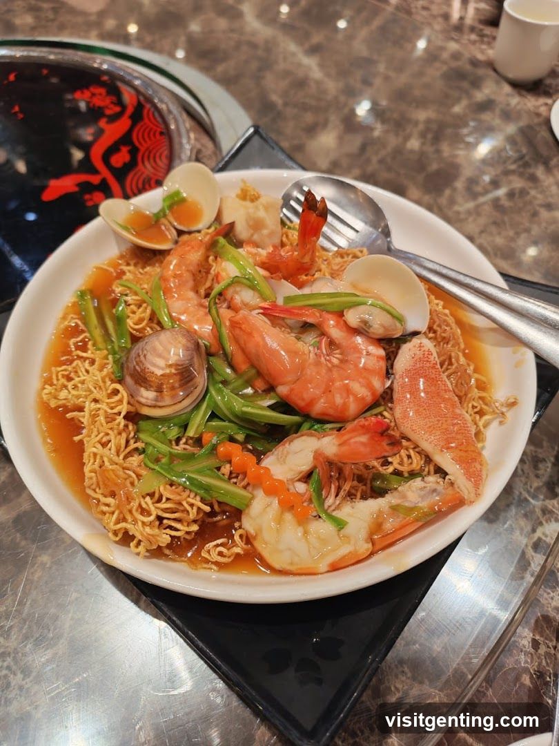Seafood Noodle Dish