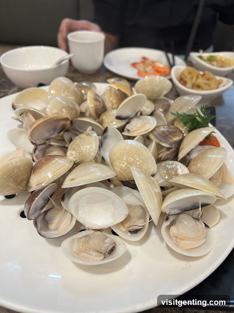 Seafood Plate at Dining Table