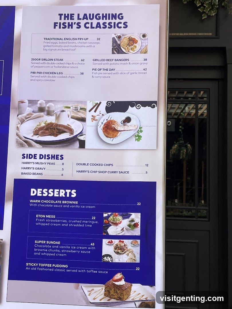 The Laughing Fish's Classics Menu