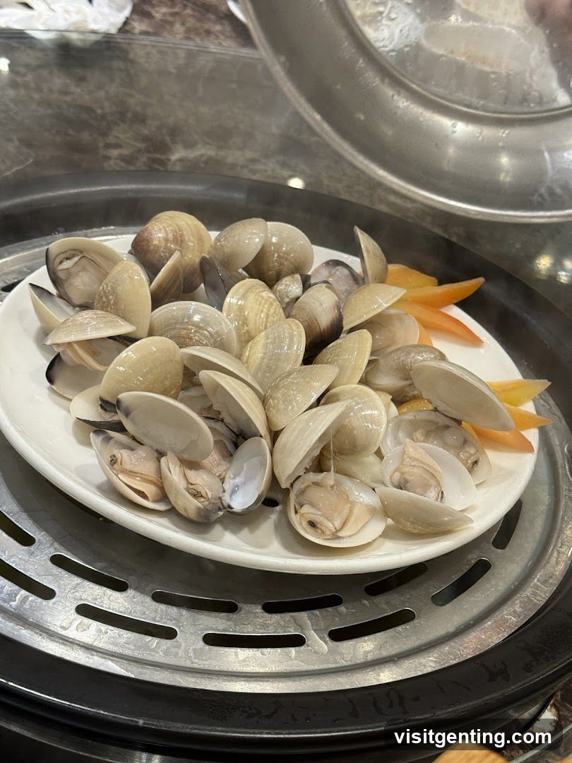 Steamy Clams on Plate