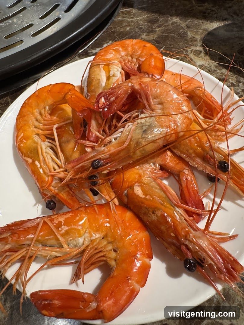 Cooked Shrimp on Plate
