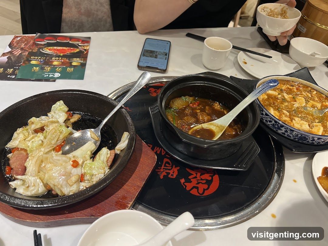 Dining Table with Chinese Cuisine