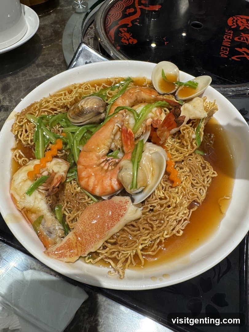 Seafood Noodle Dish