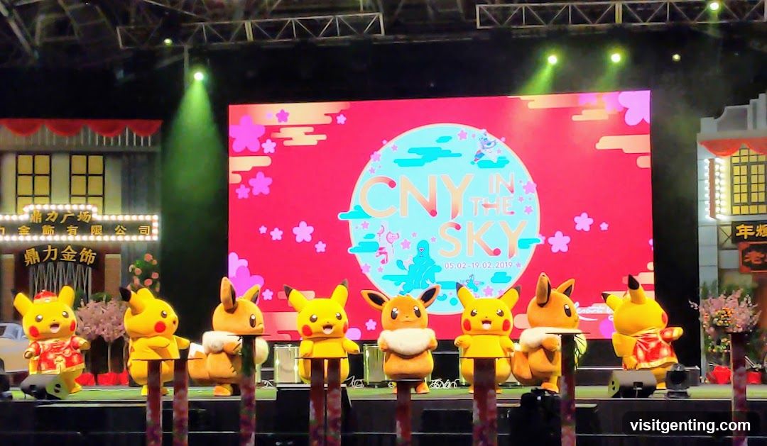 Pikachu-themed stage performance