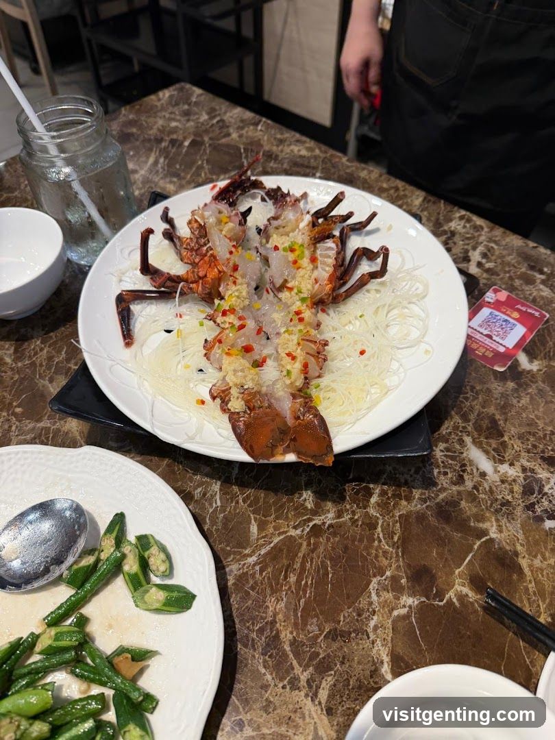 Dining Table with Seafood Dish
