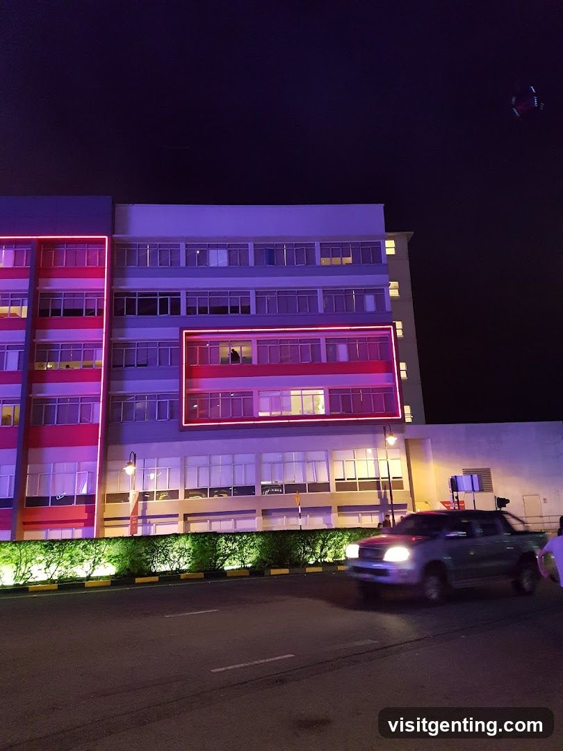 Nighttime Building Exterior