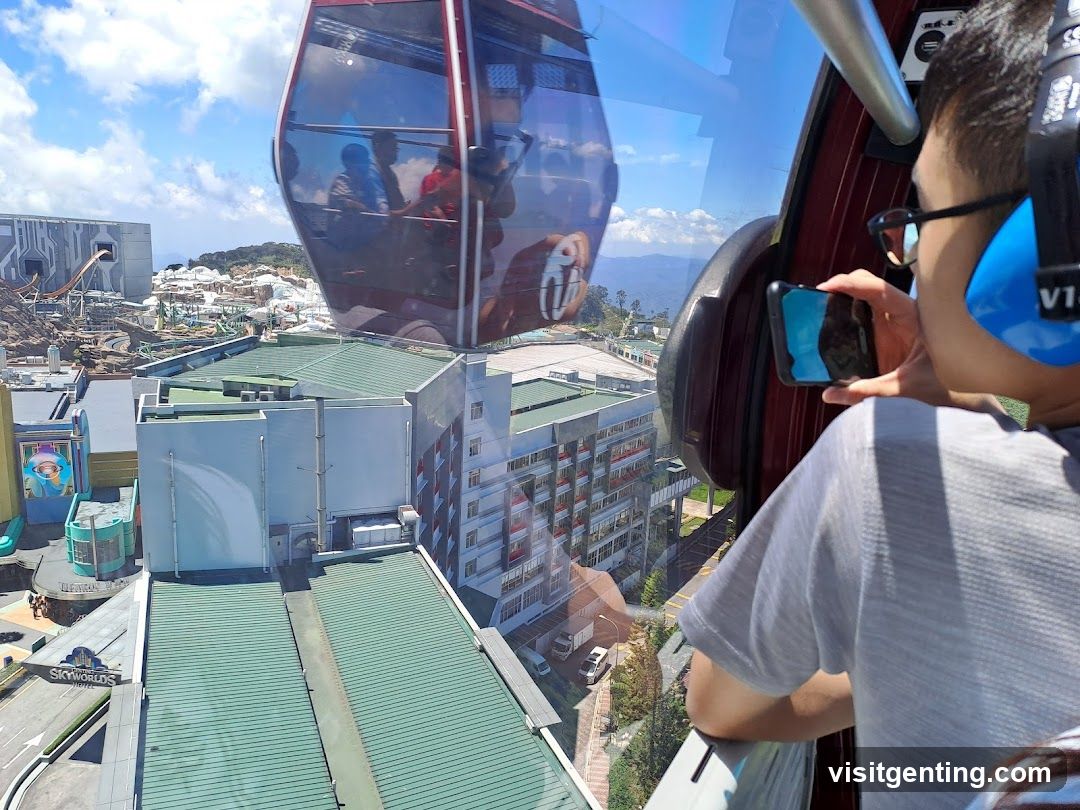 Cable Car View at Theme Park
