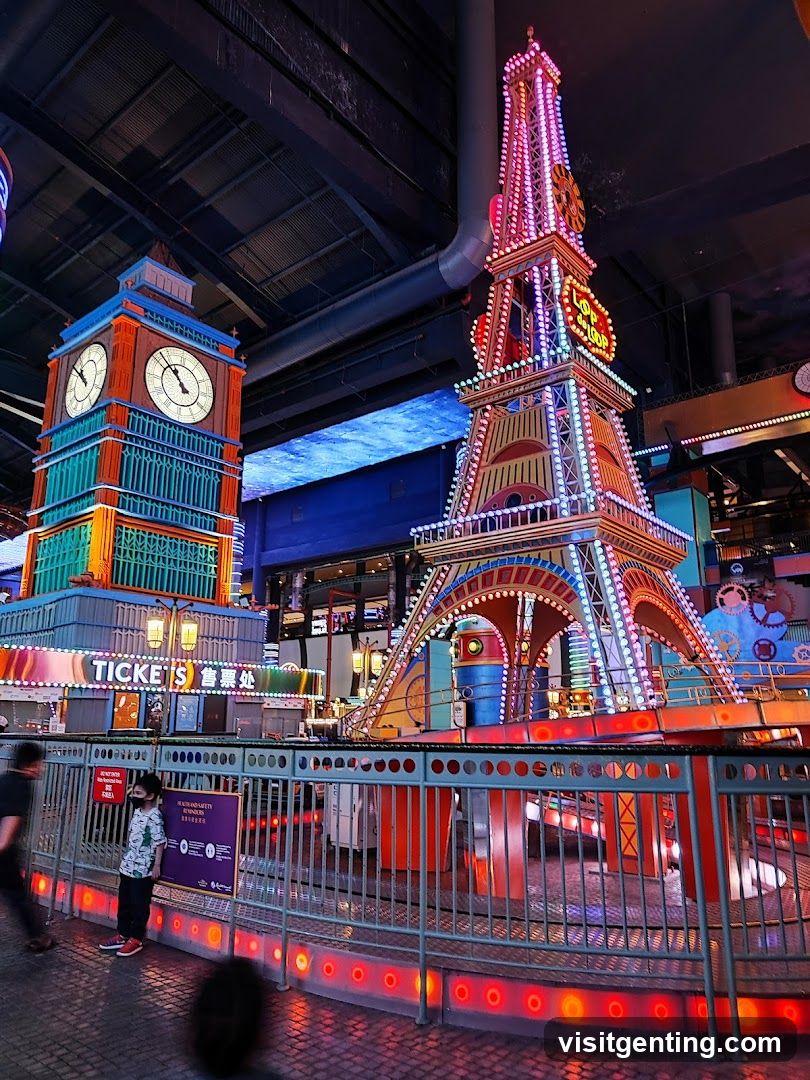 Indoor amusement park attraction