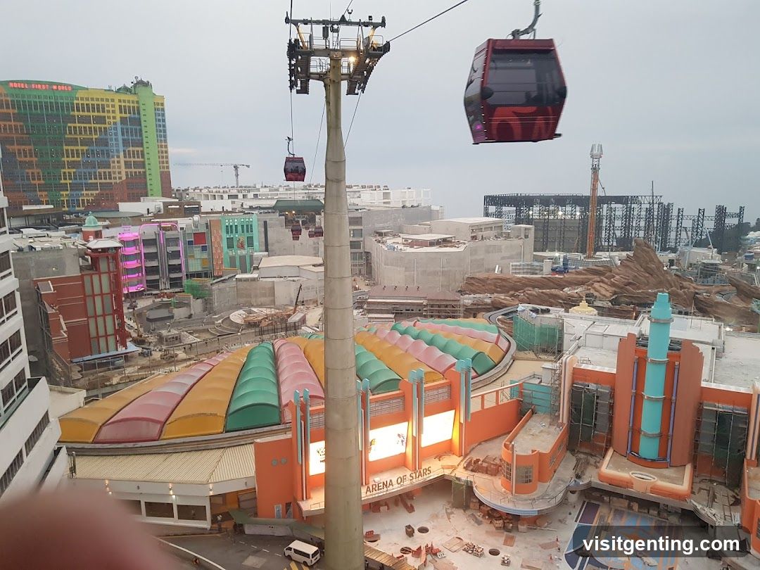 Aerial View of Theme Park Construction Area