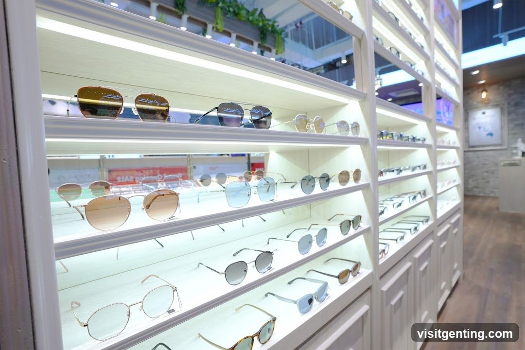 Sunglasses Display in Retail Store