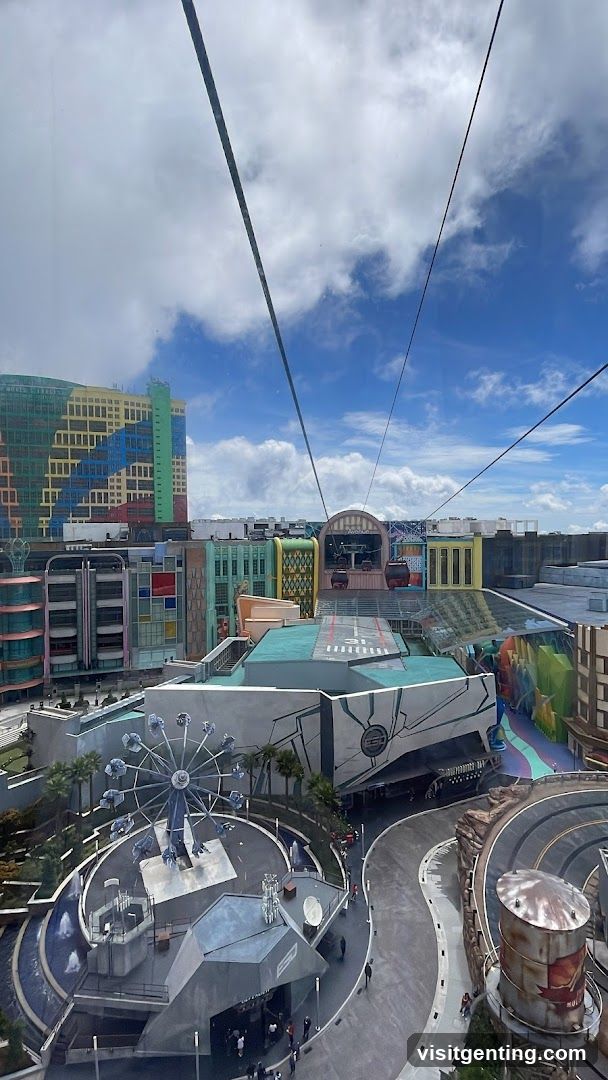Aerial View of Theme Park Complex